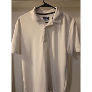 Ben Hogan Performance Polo Men's White Golf Shirt Activewear Size Medium